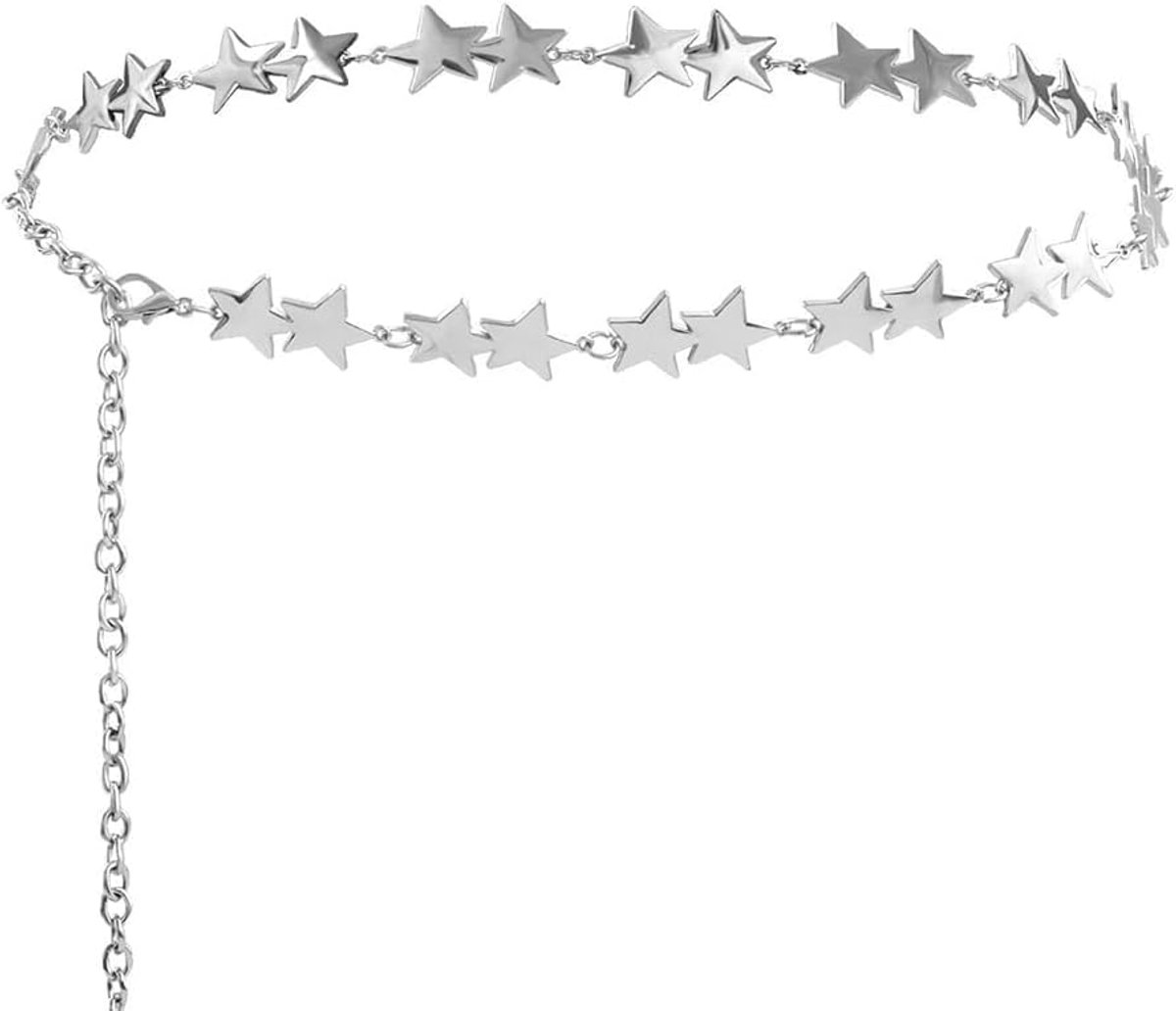 Damesriem met sterren - elegante tailleketting - modern sieraad - perfect voor elke outfit - ShopVlot