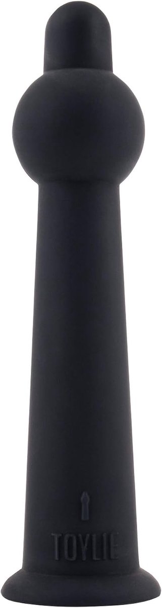 Silicone dildo 17,5 cm - zwart-rood-blauw - flexibele anal plug - voor anaal en vaginaal plezier - ShopVlot