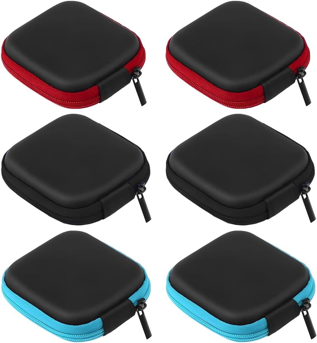 Hoofdtelefoon-opbergtas 3 stuks - Stof- en waterdicht - Organizer voor oordopjes en kabels - Ideaal voor onderweg - ShopVlot