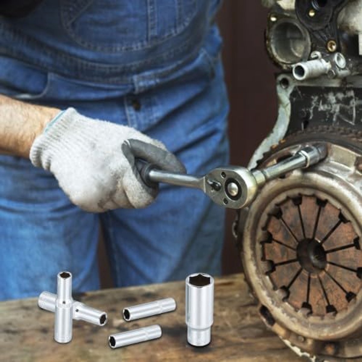 Steeksleutelset 11-delig - lang 50 mm - chrome vanadium staal - ideaal voor professionals - ShopVlot