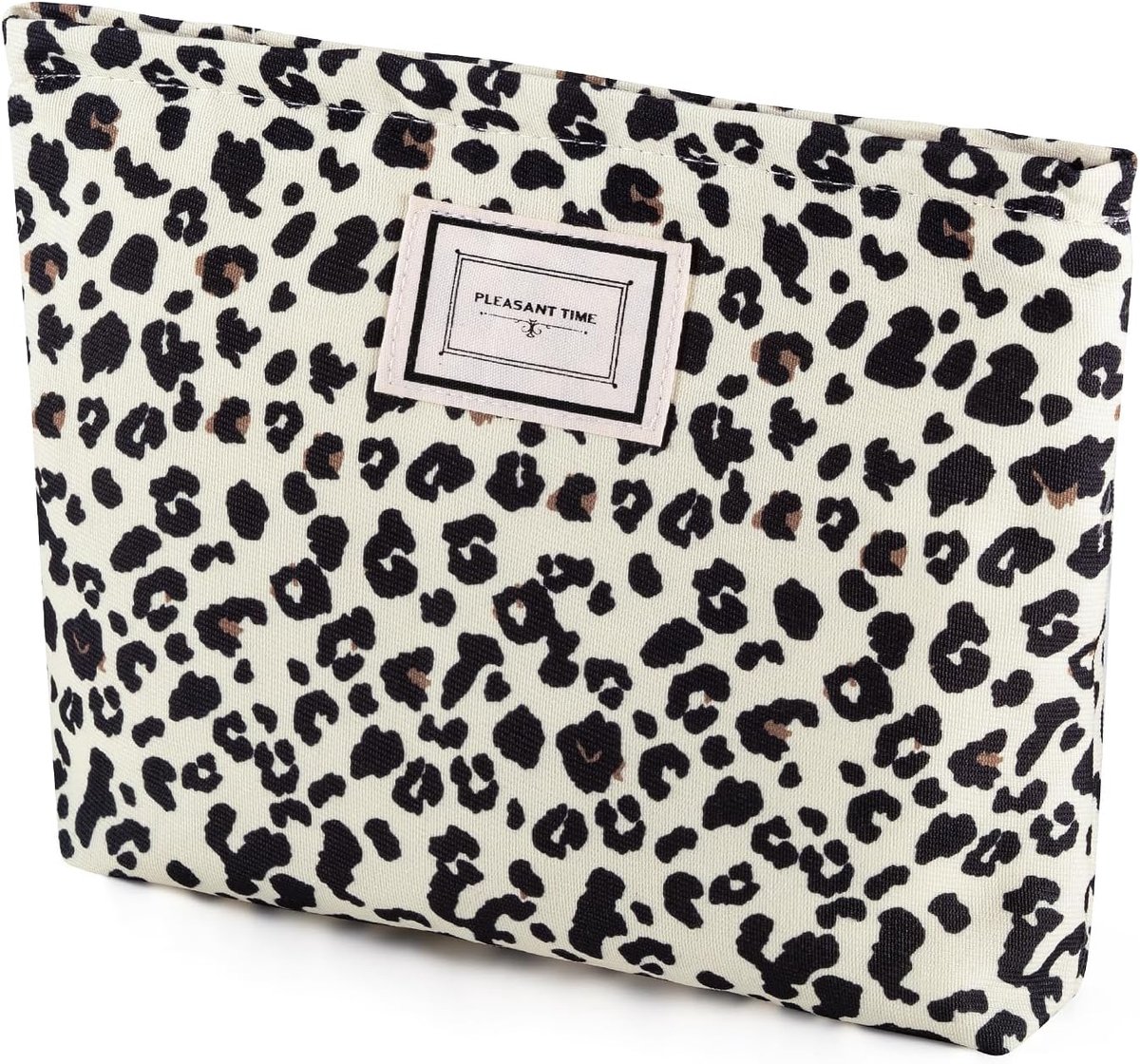 Leopard Cosmetic Bag Canvas Cosmetics Portable Travel Toiletry Bag for Women Multifunction Zipper Cosmetic Bag for - ShopVlot