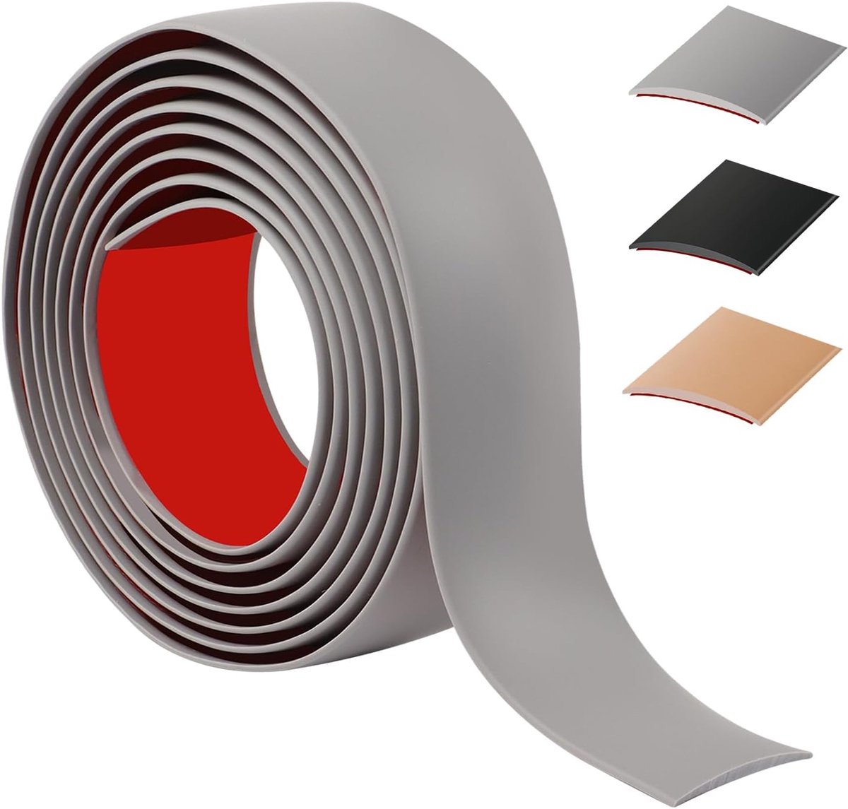 200 cm Self-Adhesive Sill Bar, Flexible Door Threshold, PVC, Threshold Transition Rods for Kitchen/Living Room - ShopVlot