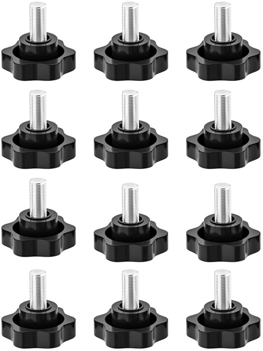 Star Screw Knurled Screw 12 Pcs Clamp Knob Handle Star Grip Screws Star Head Clamp Nut Cartel Star Grip Screw Star - ShopVlot