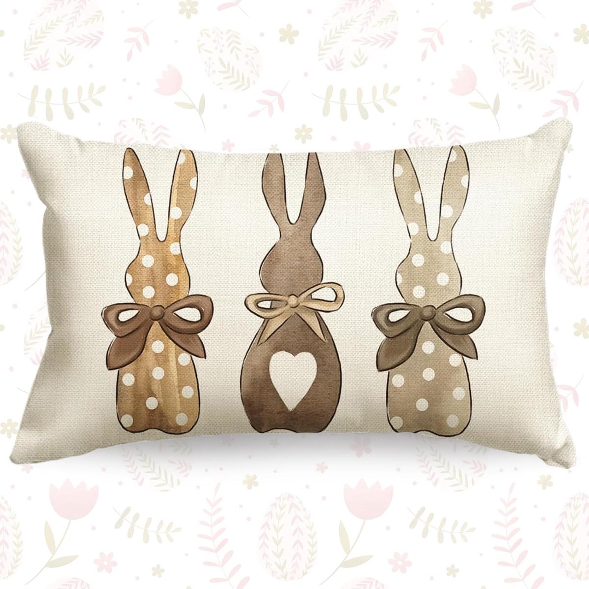 Kussenhoes Pasen 30 x 50 cm - Buiten Knaagdier Motief - Decoratieve Zachte Kussenhoes - Creëer een Feestelijke Sfeer - ShopVlot