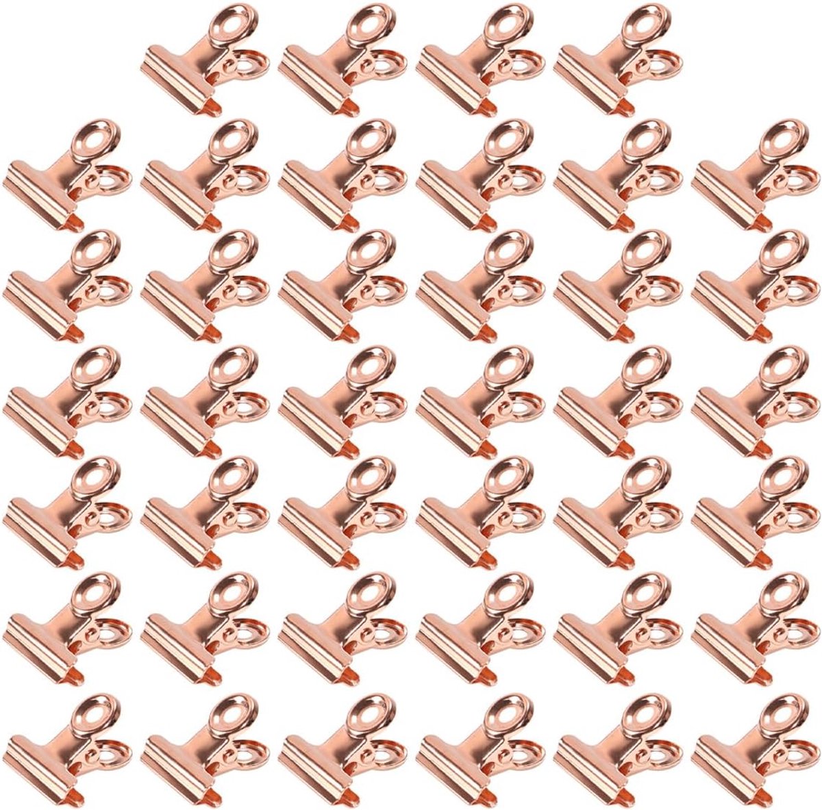 Foldback clips 22mm - metalen bulldog - rose gold - perfect voor foto's en documenten - ShopVlot