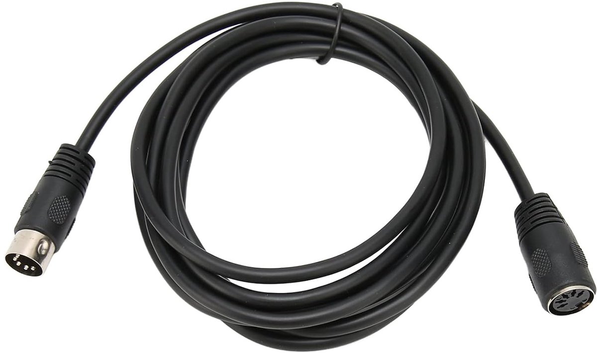 MIDI 5 Pin DIN Male naar Female Extension Kabel - 5-polige MIDI Adapter Kabel - Duurzaam signaal - ShopVlot