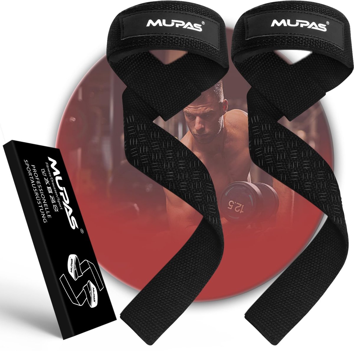 Hulpmiddelen voor krachttraining en bodybuilding 58,5 cm - antislip siliconen - ShopVlot