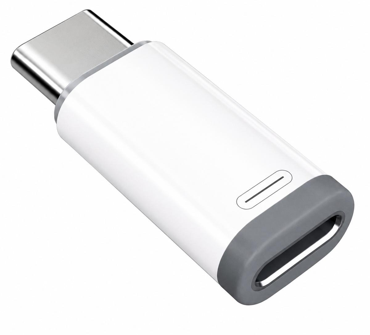USB-C naar Lightning-adapter, compatibel Geschikt voor iPhone, iPad en MacBook.