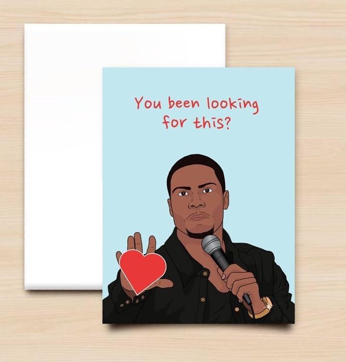 Wenskaart Kevin Hart - A6 formaat - Humoristisch ontwerp - Perfect voor elke gelegenheid - ShopVlot