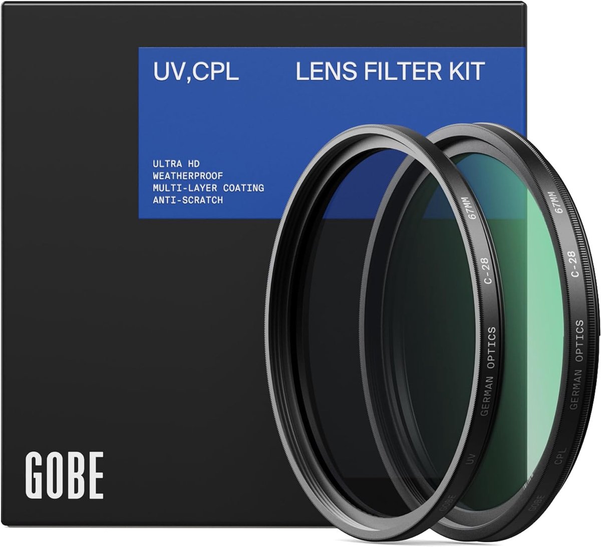 Filterset 77mm UV + Circulair Polariserend - Hoogwaardig glas - Vermindert reflecties en verbetert kleur - ShopVlot