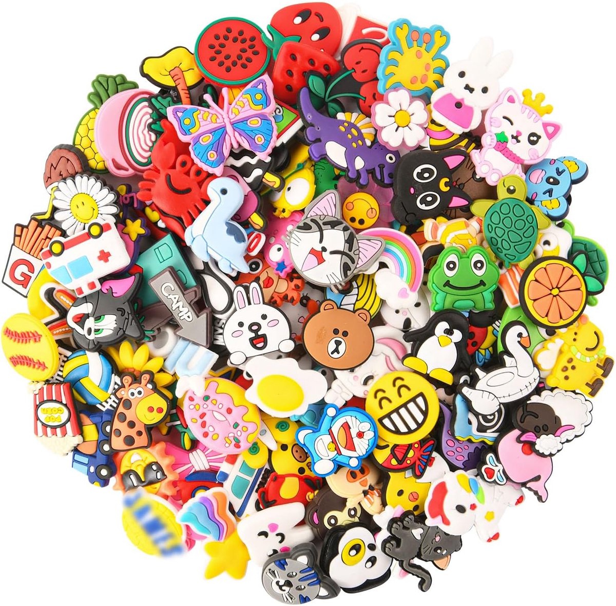 Schoen charms voor kinderen - Cartoon ontwerp - PVC materiaal - Leuke decoratie voor schoenen - ShopVlot