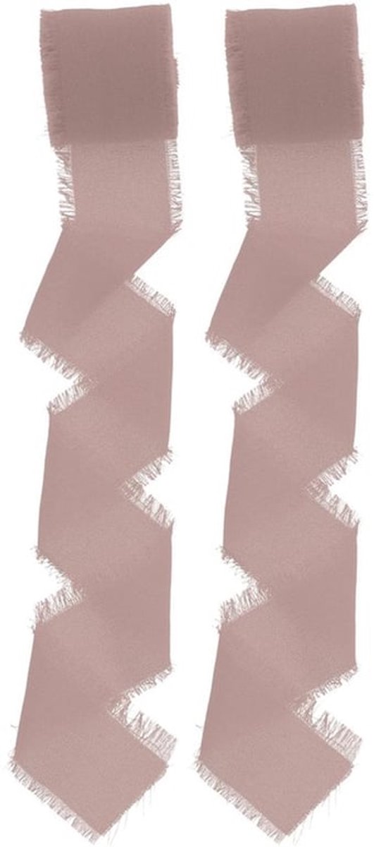 Geschenklint 4 cm breed - Cadeaulint - Decoratief Lint - Polyesterlint - Lichtroze - 10 m lengte