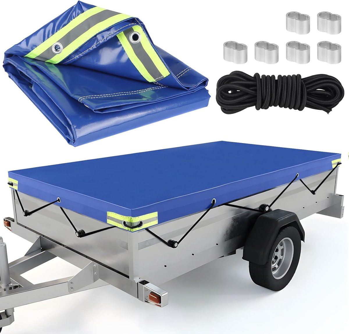 Trailerzeil 140 x 115 cm - PVC - Waterdicht - Bescherming tegen weersinvloeden - ShopVlot