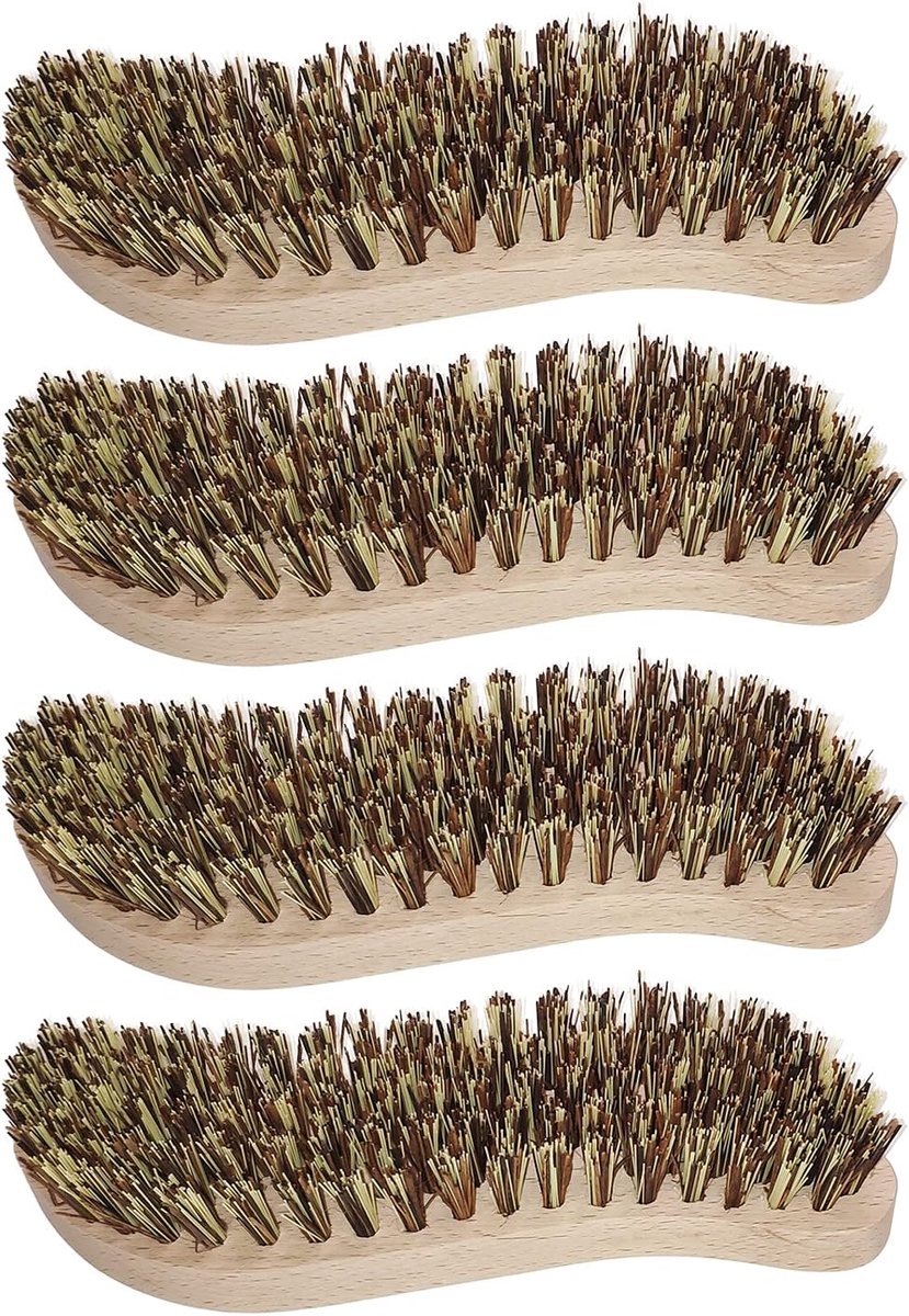 4 pieces sanding brushes, cleaning brush with extra hard brushes, brushing brush, hand scrubber, ergonomic handle made - ShopVlot