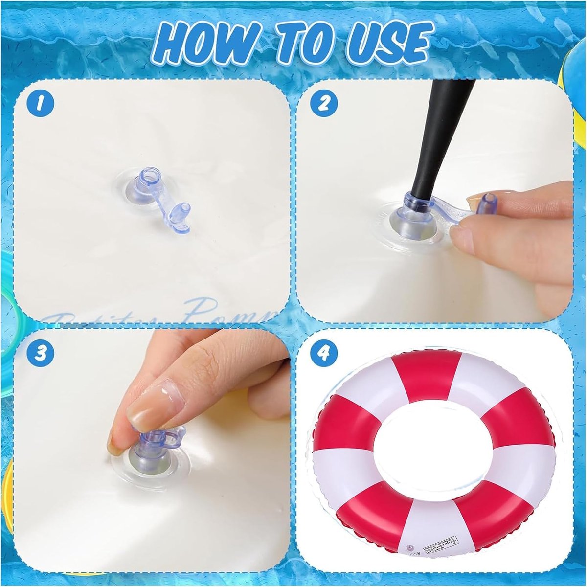 2 Pcs Swimming Float Air Mattress Inflatable Swimming Float for Children and Teenagers Summer Swimming Party - ShopVlot
