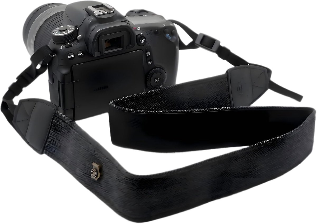 Camera Strap, Camera Strap, Pure Cotton and Leather, Woven Adjustable Shoulder Neck Strap, Camera Strap for DSLR - ShopVlot