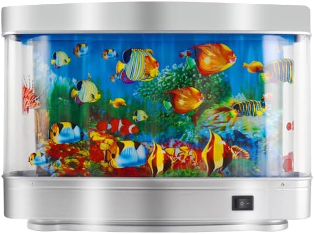 Night Light, Ornamental Fish Light, Dynamic, Virtual Ocean, Artificial Tropical Landscape, Cute Room Decoration, EU - ShopVlot