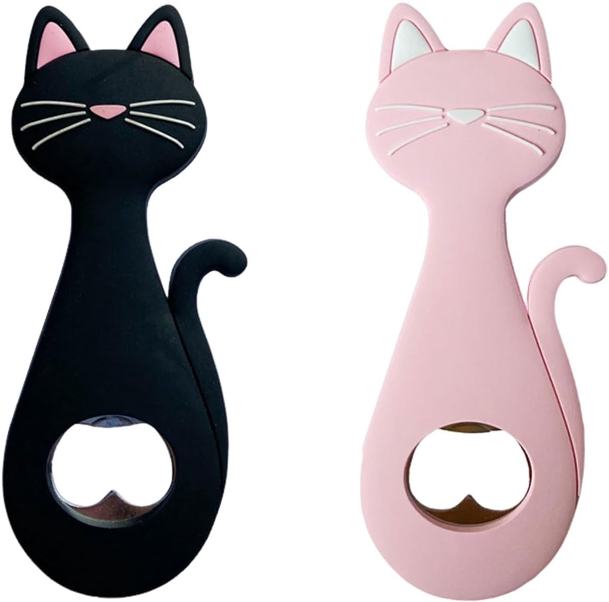 2 Cat Claw Flesopener, Siliconen Vorm, Magnetische Absorptie Op De Achterkant, Gemakkelijk En Arbeidsbesparend Om Te - ShopVlot