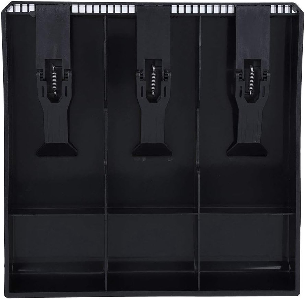 Cash cash bin,plastic lightweight convenient 3 bills 3 coins money storage box office drawer register tray insert - ShopVlot