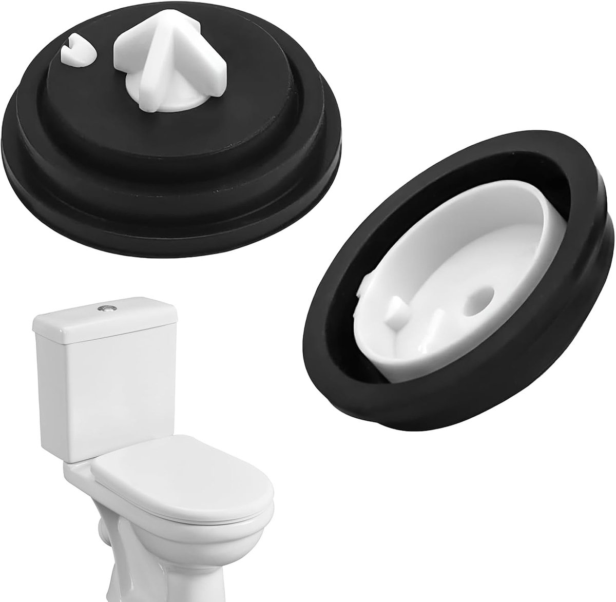 2 Pcs Sink Spare Parts, Filling Valve, Sink Seals, Wisa Sink Spare Parts, Sink Filling Valve, Sealing Membrane, Float - ShopVlot