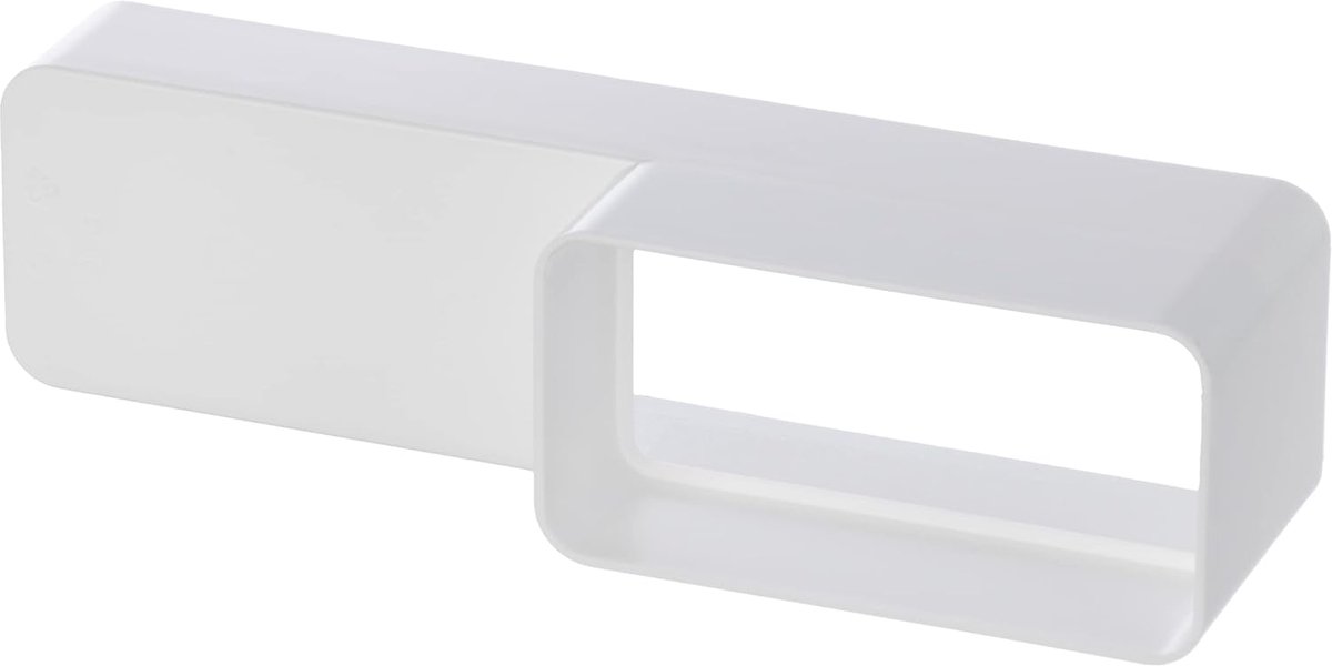 220x55mm - 110x55mm flat channel reducer - plastic duct connector - ShopVlot