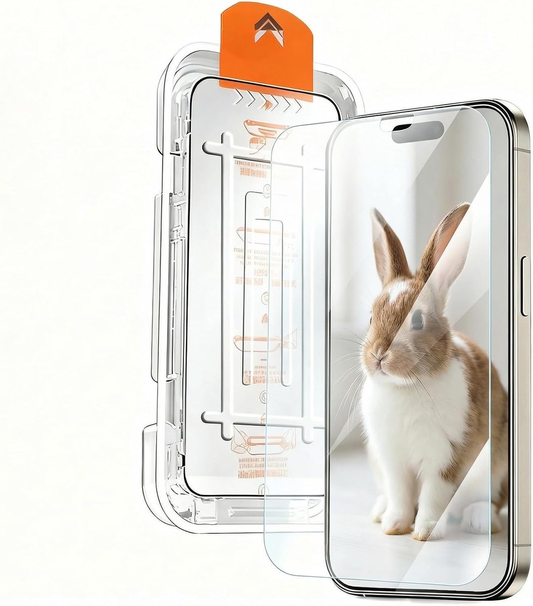 GOOGO Pantserglas voor iPhone 14 Pro, met montagehulp, 1 stuk - ShopVlot