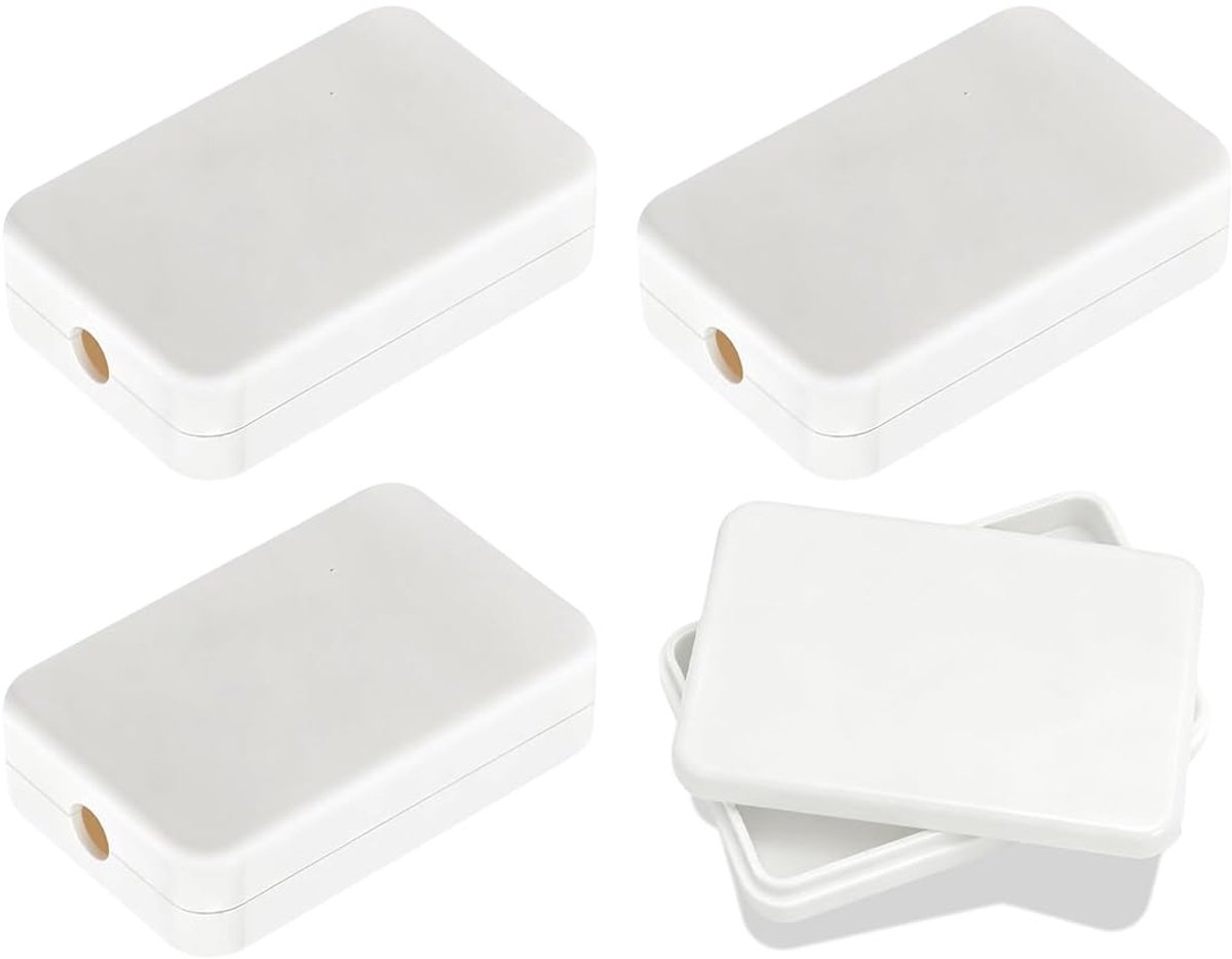 Pack of 4 Junction Box, Outdoor Junction Box, Waterproof 55 x 35 x 15 mm, Junction Box, Surface Mounted Small - ShopVlot