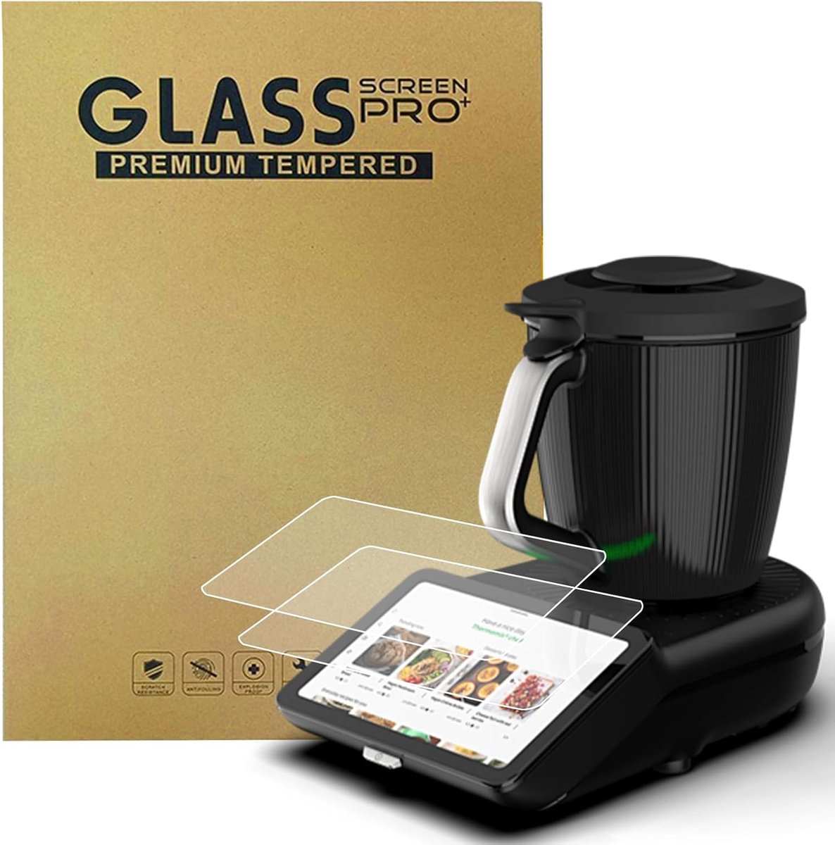 TM7 displaybeschermfolie, keukenmachine-accessoires, hardheid veiligheidsglas, extreem krasbestendig, 9H - ShopVlot