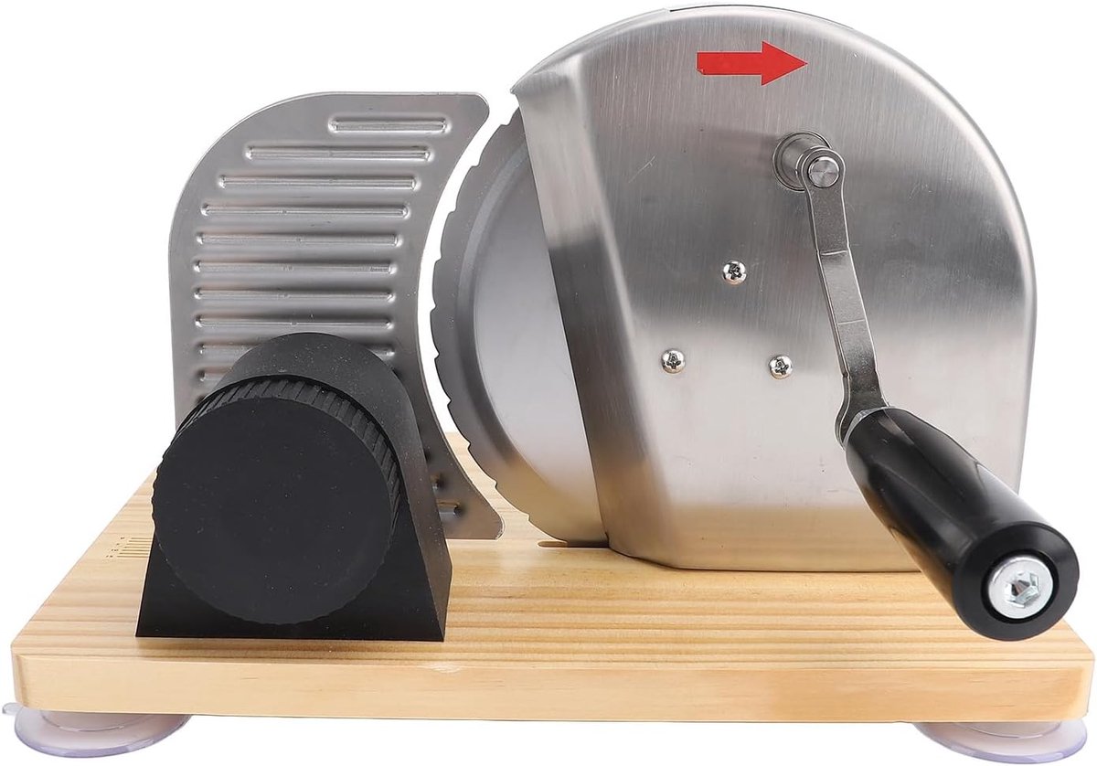Bread Slicer, Manual Bread Slicer Adjustable Thickness Bread Slicer with Hand Crank Food Slicer Machine for Homemade - ShopVlot