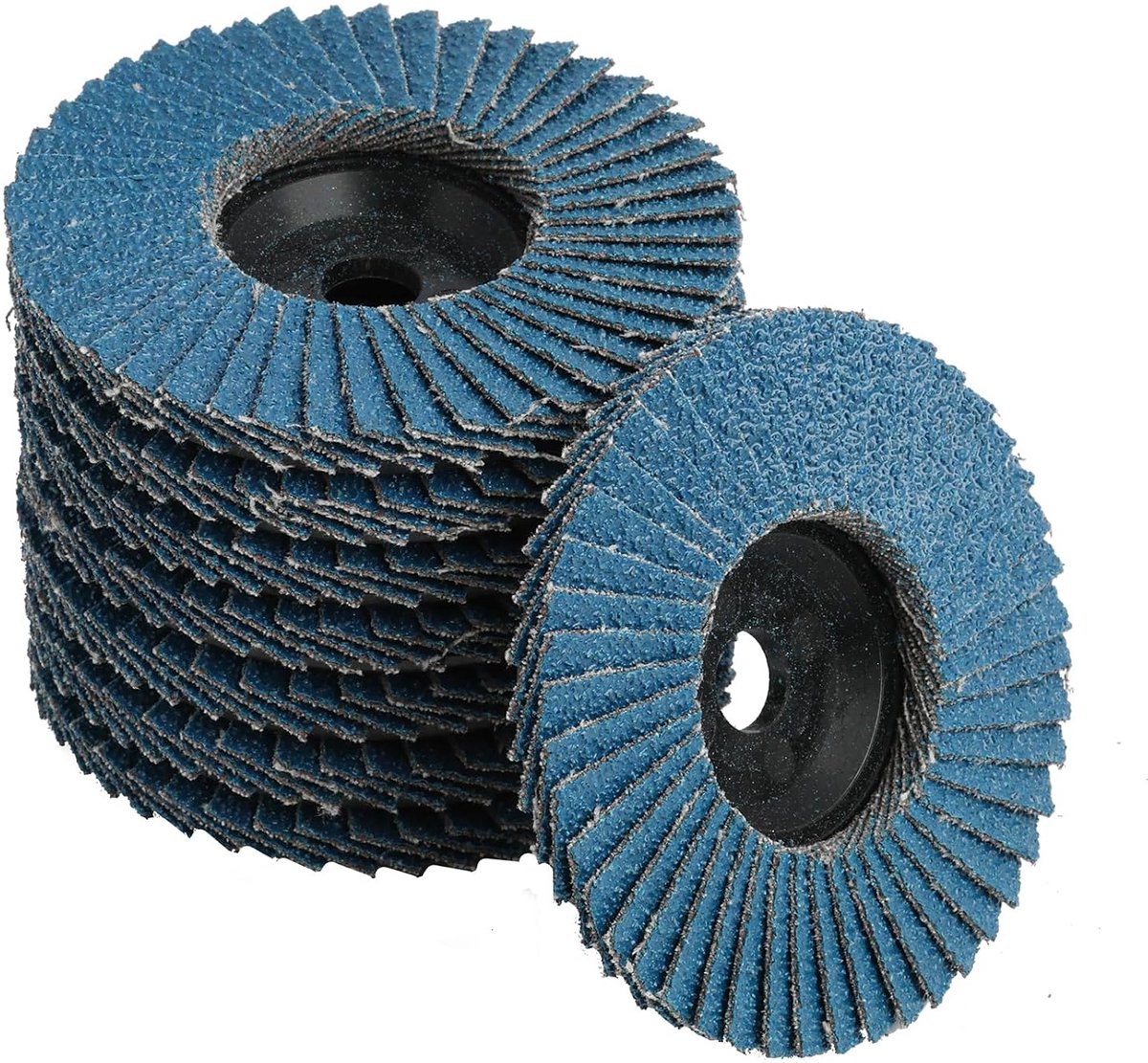 Slijpschijven set van 8 - Diameter 76 mm - Grit 40/60/80/120 - Voor metaal, staal en hout - ShopVlot