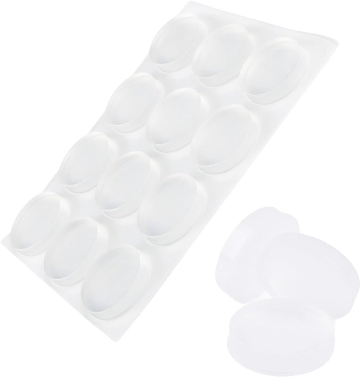 Elastische Pads 22 x 5 mm - Transparant Siliconen - Antislip - Beschermt meubels en muren - ShopVlot