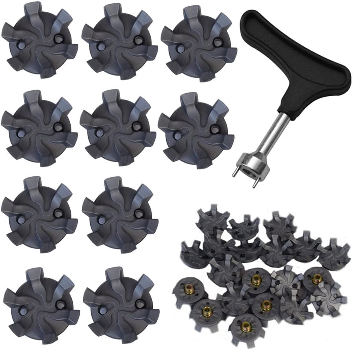 Golf schoenspikes set van 20 - universeel en slipvrij - eenvoudig te verwisselen - voor optimale grip - ShopVlot