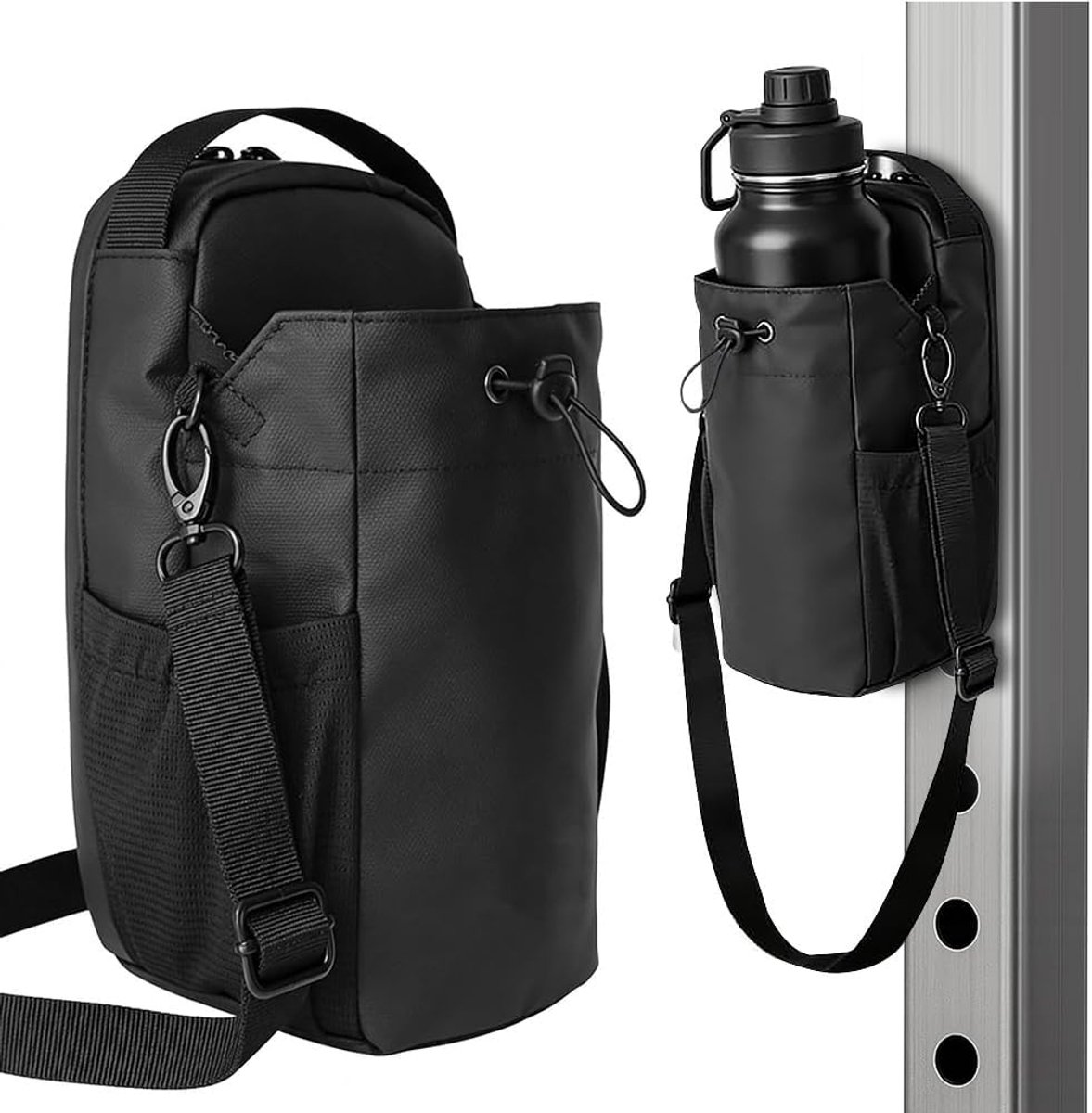 Gymtas met flessenhouder - magnetisch - universele schoudertas - ideaal voor sport en reizen - ShopVlot
