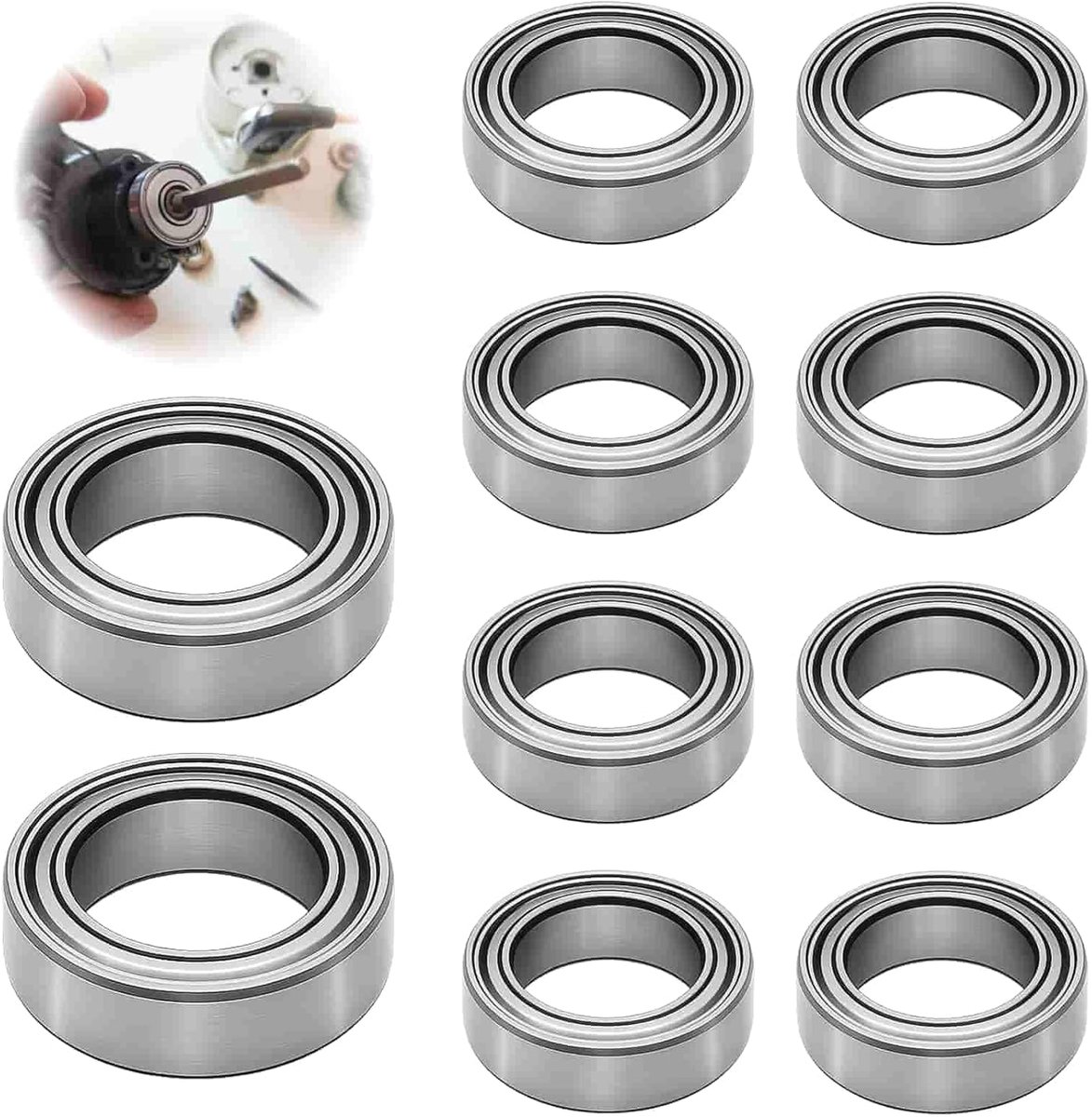 Kogellagers 8mm x 12mm x 3.5mm - Dubbel Beschermd - Hoge snelheid en stil - Ideaal voor 3D-printers - ShopVlot