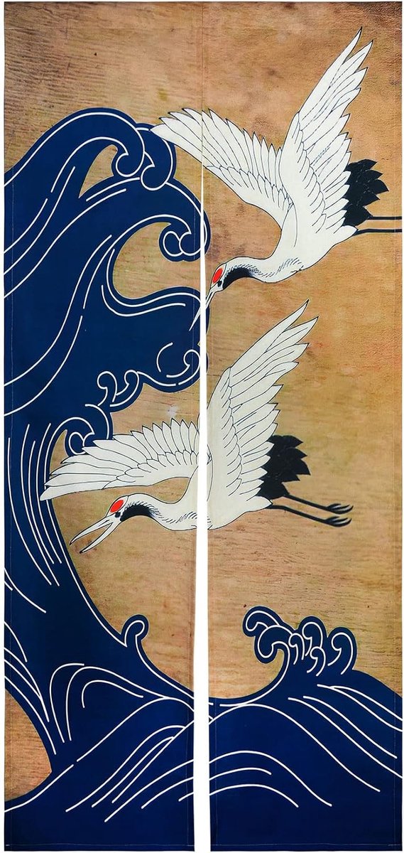 Deur gordijn 85x180 cm - Katoen linnen - Noren stijl - Privacy en decoratie - ShopVlot