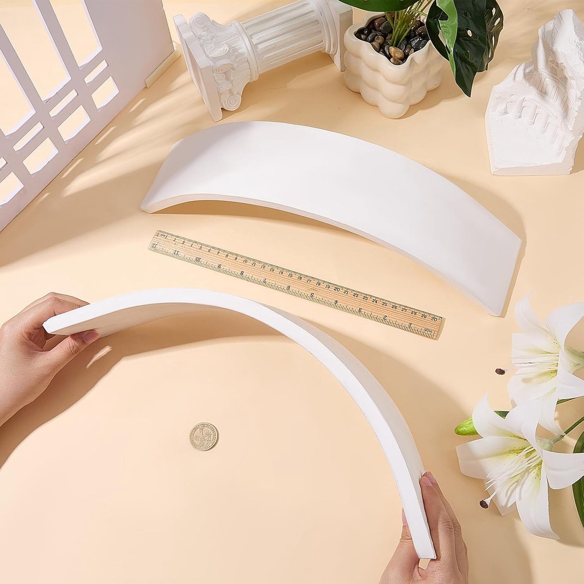 Deur Aisle Kit 39 cm - Rond Plafond - Plafondafwerking - Eenvoudige installatie voor woonkamer - ShopVlot