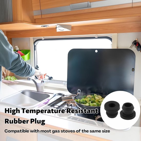 12 Stuks Conische Rubber Stops voor RV Kookplaten, Duurzame Rubber Voeten voor Potsteunen met 5mm Stangen, Geschikt voor RV Accessoires en Gadgets — afbeelding 4