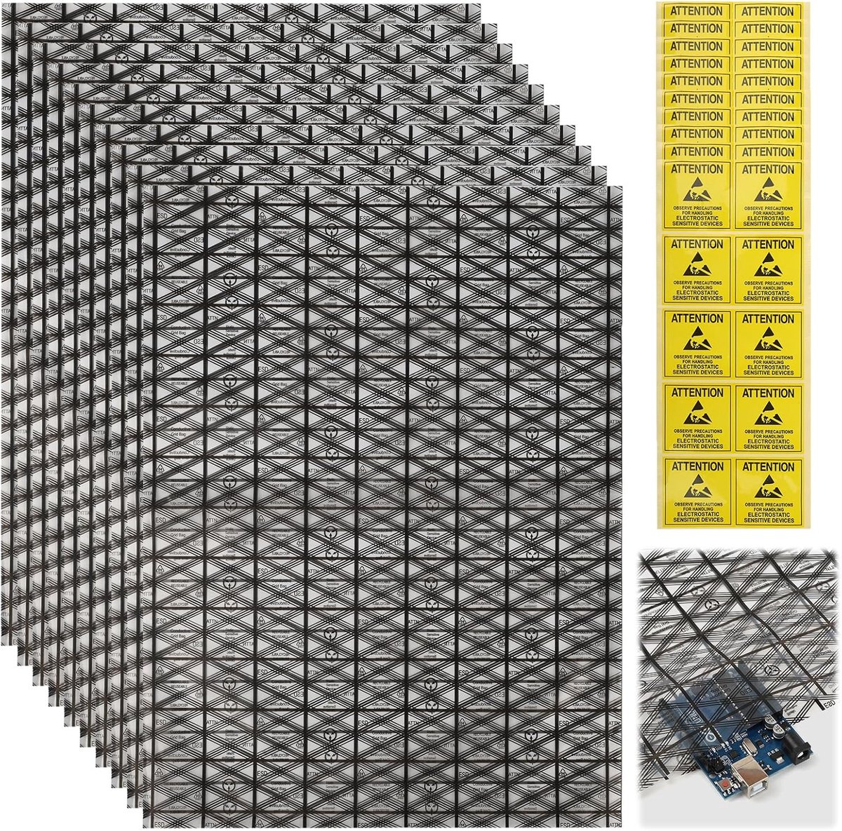 Anti-statische zakken 30 x 40 cm - herbruikbaar LDPE - 20 pack voor optimale bescherming - ShopVlot