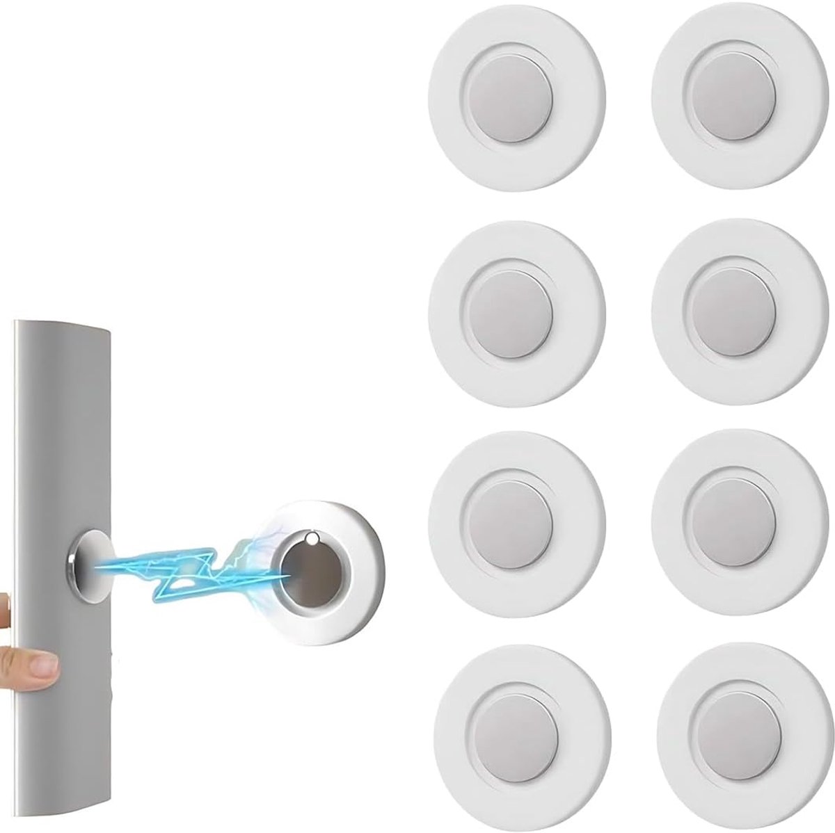 8pcs Wall Remote Control Holders, Magnetic Remote Control Holders, Remote Control Holder, Magnetic Wall Mount for TV - ShopVlot