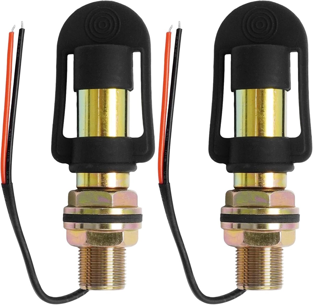 2 stuks draaibare waarschuwingslamphouder met kabel en waterdichte rubberen kap, universele metalen houder voor - ShopVlot