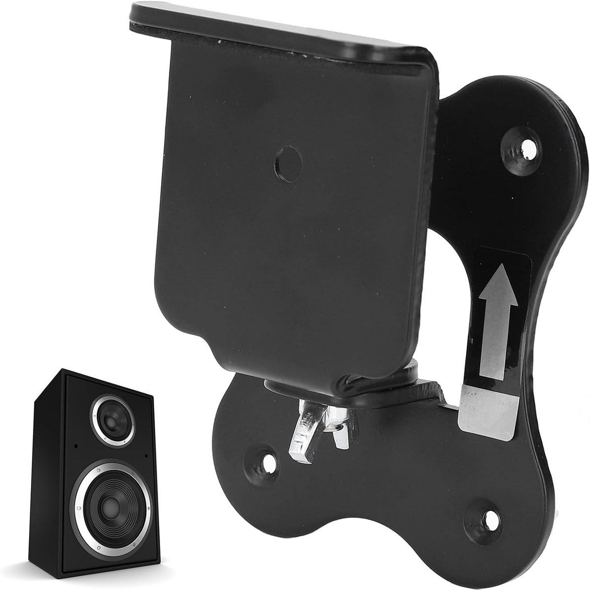 Stevige muurbeugel voor soundbars en surround speakers, 3 mm dik met draaibare aanpassing en optimale geluidskwaliteit