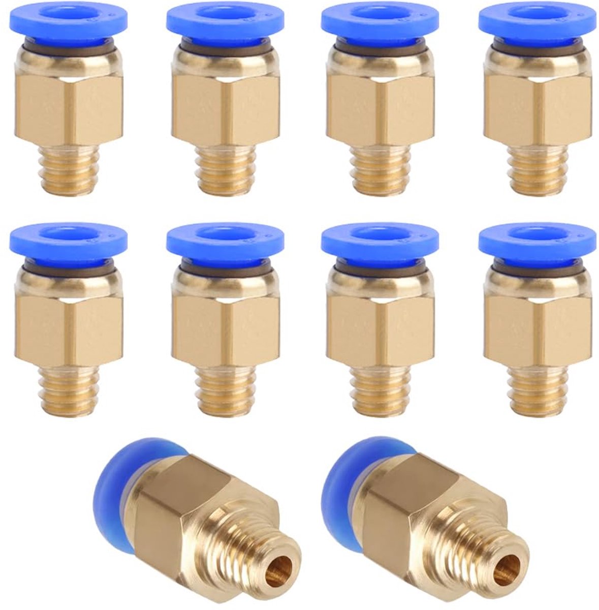 10pcs 3D Printer PC4-M6 Pneumatic Connector, PC4-M6 Pneumatic Quick Fitting - ShopVlot
