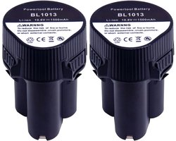 2X BL1013 Accu voor Makita 10,8V Accu Lithium-ion Compatibel met Makita BL1013 BL1014 DF030D DF330D LCT203W TD090D - ShopVlot