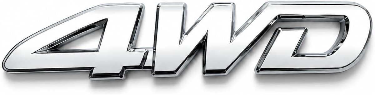 3D Car 4x4 Limited 4wd Chrome Or Black Logo Four Wheel Emblem Silver Tailgate Sticker Type Board Badge Metal 4x4 - ShopVlot