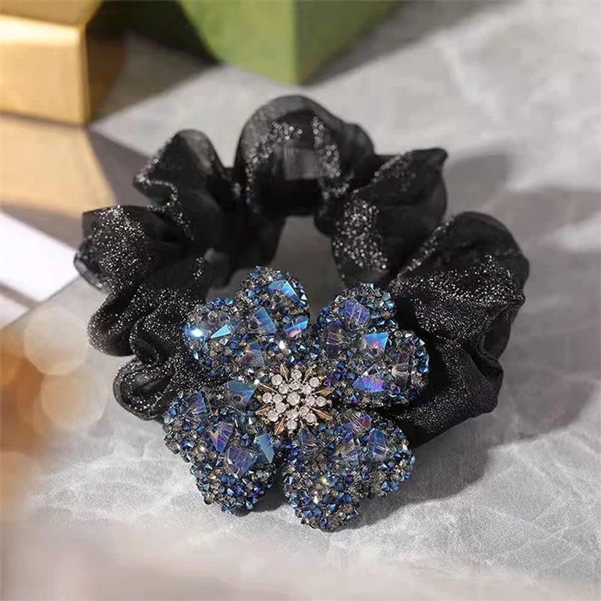 2 Pack Beautiful Sparkling Flower Headband Hair Accessories, Cute and Fashionable Flower Hair Accessories for Girls - ShopVlot