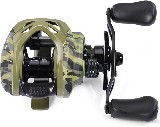 Sougayilang MAX Baitcasting Reel 8.0:1 High Speed Gear Ratio Fishing Reel 18lbs Carbon Fiber Drag Baitcaster Reels - ShopVlot — afbeelding 5
