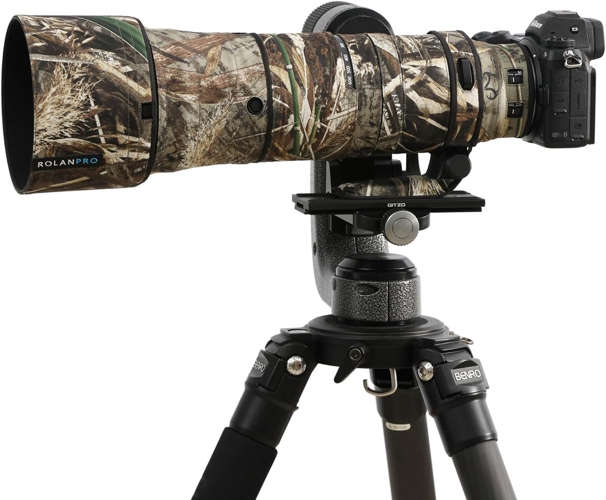 ROLANPRO Waterproof Lens Coat compatible with Nikon Z 180-600mm f/5.6-6.3 VR, Rain Cover Lens Cover for Nature - ShopVlot