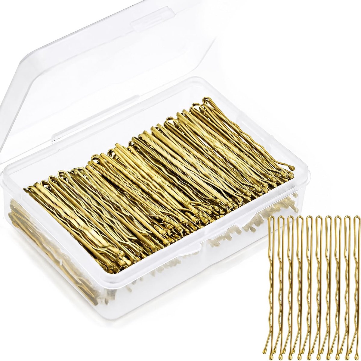 Haarspelden 200 Stuks - 5,5 cm Haarclips - Gouden Metaal - Duurzaam en Roestvrij - ShopVlot