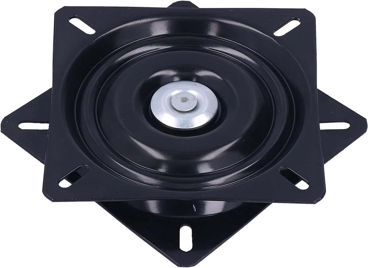 Barkruk draaiplateau 16cm - RVS en nylon - 360° rotatie - Ideaal voor meubels - ShopVlot