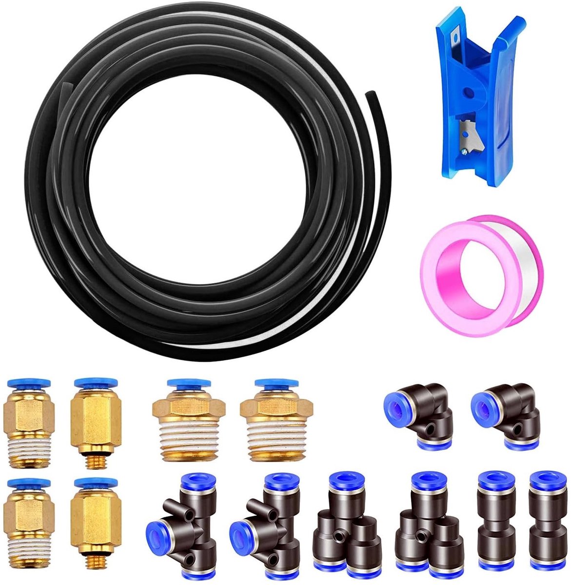 Solidchoice - 15 Meter Pneumatische Luchtslang 4mm